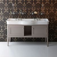 Double washbasin cabinet ORTONAfree-standingMDFbeech