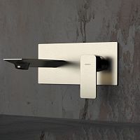 Washbasin mixer tap 565ICwall-mountedchrome-plated brassbathroom