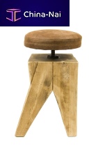 Contemporary stool FST0130solid woodsolid wood baseswivel