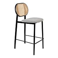 Contemporary bar chair Spikeindoorfabricsteel base