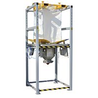Bulk bag discharge unit pneumatic