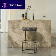 Contemporary bar stool Codyleathersteel basecentral base