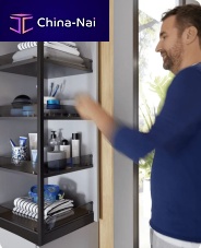 Swivel bathroom cabinet MagicTwistcontemporaryhomewood veneer