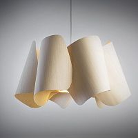 Pendant lamp CAMILAwood veneercontemporarycorded