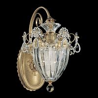 Traditional wall light BAGATELLE outdoorSwarovski® crystalfluorescent