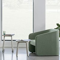 Design table STROLLwoodenmetal baserectangular