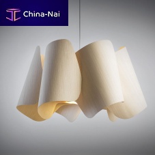 Pendant lamp CAMILAwood veneercontemporarycorded