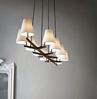 Contemporary chandelier ADMONTmetalsilkoak
