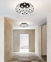 Contemporary ceiling light Meshsculpturalsteelpolycarbonate