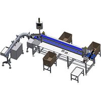 Manual packaging system OWTfloor-standingconveyorfor boxes