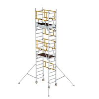 Mobile scaffolding tower 125111facadewith stairwayaluminium