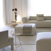 Bedside table lamp UOVO SMALLblown glasscontemporarycorded