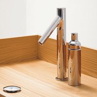 Bathtub mixer tap MIZU 29 deck mountedchromed metalbathroom