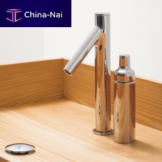 Bathtub mixer tap MIZU 29 deck mountedchromed metalbathroom