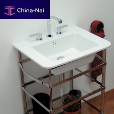 Double-handle washbasin mixer tap ONE countertopchromed metalbrass