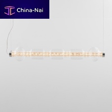 Pendant lamp Alambiccoextruded aluminumblown glasscontemporary