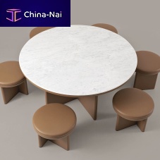 Contemporary table AUDREYMDFmarbleMDF base