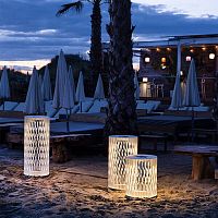 Floor lamp CADIXaluminummeshminimalist design