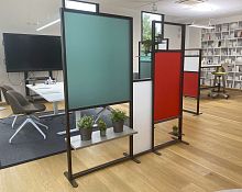 Removable partition TETRIXQ180modularaluminummethacrylate