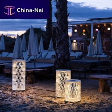 Floor lamp CADIXaluminummeshminimalist design