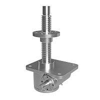 Rotating screw jack trapezoidal screwworm gearnut