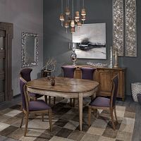 Traditional table ART. LV211walnutcherrywoodwalnut base