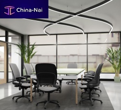 Hanging light fixture ZYNN 2" LINES + ARCS LEDcurvedcommercial