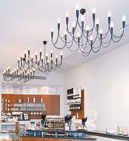Contemporary chandelier LIGHTNESSglassmetalLED