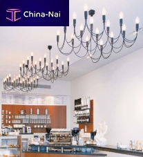Contemporary chandelier LIGHTNESSglassmetalLED