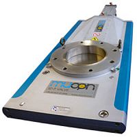 Sliding gate valve SD-P pneumatically-operatedshut-offfor liquid food products and beverages