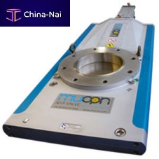Sliding gate valve SD-P pneumatically-operatedshut-offfor liquid food products and beverages