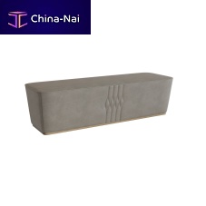 Contemporary upholstered bench Luxuryfabricbronzecustom