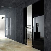 Interior door DISAPPEARING SLIDING DOOR - VITRA LINEglassslidingglazed