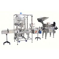 Online filler and capper for liquidsfoodfor fruit