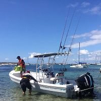 Outboard center console boat PRO 22twin-engineplaning hullsport