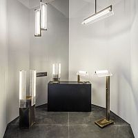 Floor-standing lamp TAC TILEmetalglasscontemporary