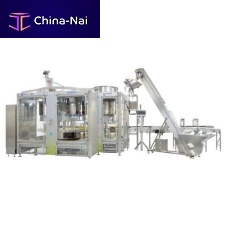 Monobloc filler and capper Quatro Accessfor edible oilelectronically controlled