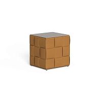 Contemporary side table TRESS leathersandstonelava