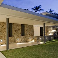 Recessed wall light fixture RASCASSE 8LEDsquareIP65