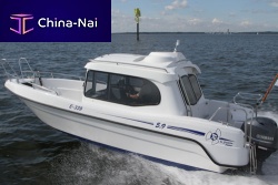 Outboard day cruiser 5.9Xwith enclosed cockpitsport-fishing5-person max.