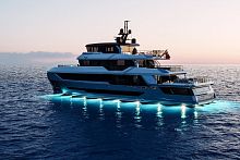 Cruising super-yacht B 120expeditionexplorerflybridge