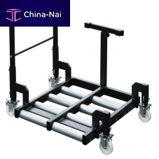 Battery cart handlingsteelwith swivel casters