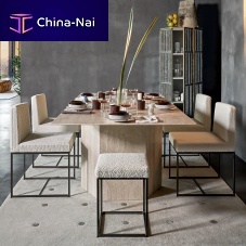 Contemporary stool HARDYleatherfabricmetal base