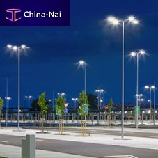 Urban lamp post 3F MANTAcontemporarystainless steelwith tempered glass diffuser