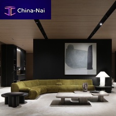 Modular sofa ERNESTcontemporaryvelvetwooden