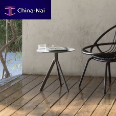 Contemporary side table CAFEHPLstainless steel baseround