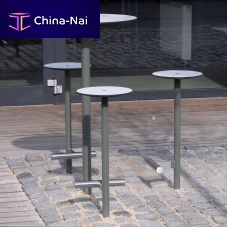 Contemporary high bar table BISTROTHPLgalvanised steel baseround