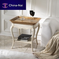 Classic side table M 507/Bcherrywoodlacquered wood baserectangular