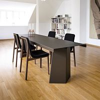 Contemporary table Pallas sheet steelsheet metal baserectangular