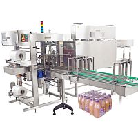 Fully-automatic shrink wrapping machine SLMfor bottlesfor pharmaceutical productsfor cans